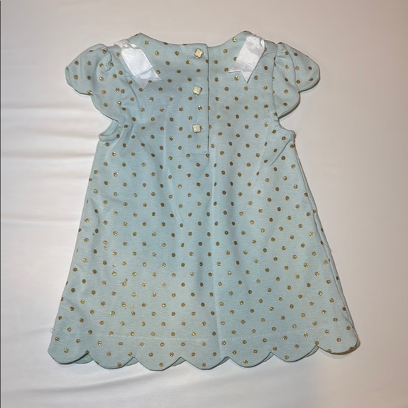 Tahari Girls 2 Piece Set Mint Green Scallop Hem Top and Striped Legging Size 2T - Picture 6 of 11